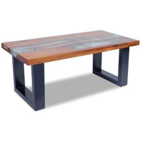 Coffee Table Teak Resin 39.4"x19.7"x15.7"