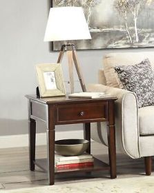 ACME Malachi End Table in Walnut 80255