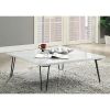 ACME Telestis Coffee Table in White Marble & Black 84500