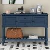 Console Table Sofa Table for Living Room with 2 Drawers,2 Cabinets and 1 Shelf