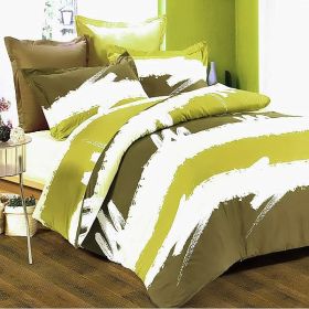 Blancho Bedding - [Cappuccino] 100% Cotton 7PC Bed In A Bag (Queen Size)