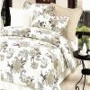 Blancho Bedding - [Ivory Rose] 100% Cotton 7PC Bed In A Bag (King Size)