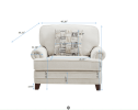 One seat sofa - beige chenille