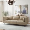 VIFAH SIGNATURE Italian design premium farbic 82-inch sofa with throw pillows - Beige