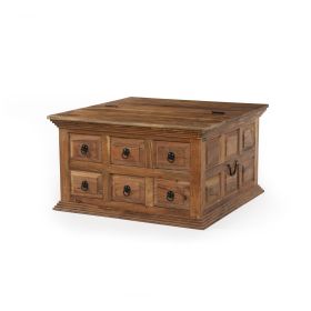 Solid Wood Coffee Table; Solid Wood Trunk Coffee Table