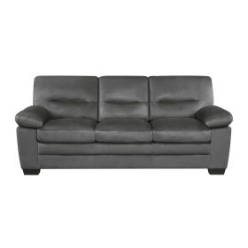 Modern Sleek Design Living Room Furniture 1pc Sofa Dark Gray Fabric Upholstered Comfortable Plush Seating