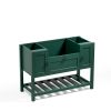 Solid Wood Bathroom Vanities Without Tops 48 in. W x 20 in. D x 33.60 in. H Bathroom Vanity in green