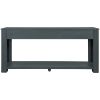 TREXM Console Table/Sofa Table with Storage Drawers and Bottom Shelf for Entryway Hallway (Navy)