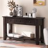 U_STYLE 55'' Modern Console Table Sofa Table for Living Room with 3 Drawers and 1 Shelf (As Same As WF288520AAP)