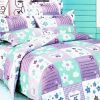 Blancho Bedding - [Purple Countryside] 100% Cotton 7PC Bed In A Bag (King Size)