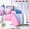 Blancho Bedding - [Pink Abstract] 100% Cotton 7PC Bed In A Bag (King Size)