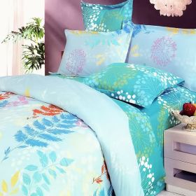 Blancho Bedding - [Turquoise Spring] 100% Cotton 7PC Bed In A Bag (King Size)