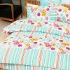 Blancho Bedding - [Blooming Flowers] 100% Cotton 7PC Bed In A Bag (Queen Size)