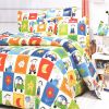 Blancho Bedding - [Happy Friends] 100% Cotton 7PC Bed In A Bag (Queen Size)