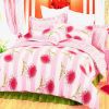 Blancho Bedding - [Pink Chrysanthemum] 100% Cotton 7PC Bed In A Bag (Queen Size)