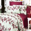 Blancho Bedding - [China Red] 100% Cotton 7PC Bed In A Bag (King Size)