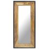 Mirror 43.3"x19.7" Solid Mango Wood