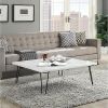 ACME Telestis Coffee Table in White Marble & Black 84500