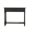 American solid wood sofa table(Black)