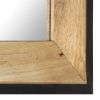 Mirror 19.7"x19.7" Solid Mango Wood