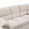 83.26" 3 Seater Cloud couch sofa for Living Room, Bedroom, Office Velvet Beige