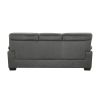 Modern Sleek Design Living Room Furniture 1pc Sofa Dark Gray Fabric Upholstered Comfortable Plush Seating