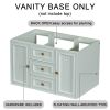 30" Wall Mounted Bathroom Vanity without Sink, Cabinet Base Only, Functional Drawer, Green