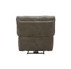 Recliner Power Motion Gray Leather Aire