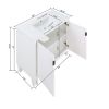 Manhattan Comfort Hyde 36" Bathroom Vanity Sink in White