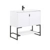 Manhattan Comfort Scarsdale 36" Bathroom Vanity Sink in White