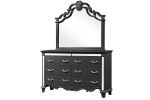 Milan King 4 Pc Tufted Upholstery Bedroom set made with Wood in Black