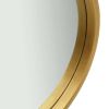 Wall Mirror with Strap 23.6" Gold