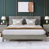 5 pieces Champagne Silver Bedroom Sets King Bed + Nightstand*2 Dresser+ Mirror