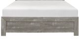 Rustic Design Gray Finish 1pc Eastern King Size Bed Panel Headboard Footboard Bedroom Furniture