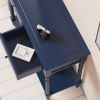 American solid wood sofa table(Blue)