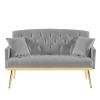 GREY 2 SEATER SOFA