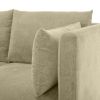 VIFAH SIGNATURE Italian design premium farbic 82-inch sofa with throw pillows - Beige