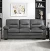 Modern Sleek Design Living Room Furniture 1pc Sofa Dark Gray Fabric Upholstered Comfortable Plush Seating