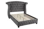 Sophia Queen 5 Pc Upholstery Bedroom Set Made With Wood in Gray