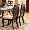 Dark Cherry Finish Formal Dining 7pc Set Table with Extension Leaf 2x Armchairs