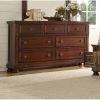 Austin Queen 5-N Storage Bedroom Set made with Wood in Dark Walnut