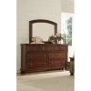 Austin Queen 5-N Storage Bedroom Set made with Wood in Dark Walnut