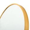 24" Wall Round Circle Mirror Bathroom Make Up Vanity Mirror - Golden