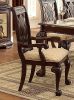 Dark Cherry Finish Formal Dining 7pc Set Table with Extension Leaf 2x Armchairs