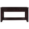 U_STYLE 55'' Modern Console Table Sofa Table for Living Room with 3 Drawers and 1 Shelf (As Same As WF288520AAP)