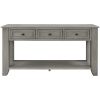 U_STYLE 55'' Modern Console Table Sofa Table for Living Room with 3 Drawers and 1 Shelf (As Same As WF288520AAE)