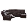 SECTIONAL MOTION SOFA BRWON