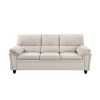 83.26" 3 Seater Cloud couch sofa for Living Room, Bedroom, Office Velvet Beige