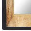 Mirror 43.3"x19.7" Solid Mango Wood