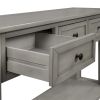 U_STYLE 55'' Modern Console Table Sofa Table for Living Room with 3 Drawers and 1 Shelf (As Same As WF288520AAE)